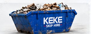 4 Yard Midi Skip — KEKE blue skip
