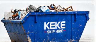7 Yard Large Skip — KEKE blue skip
